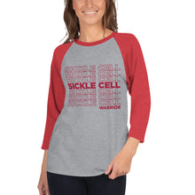 Load image into Gallery viewer, Sickle Cell Repeating 3/4 Shirt