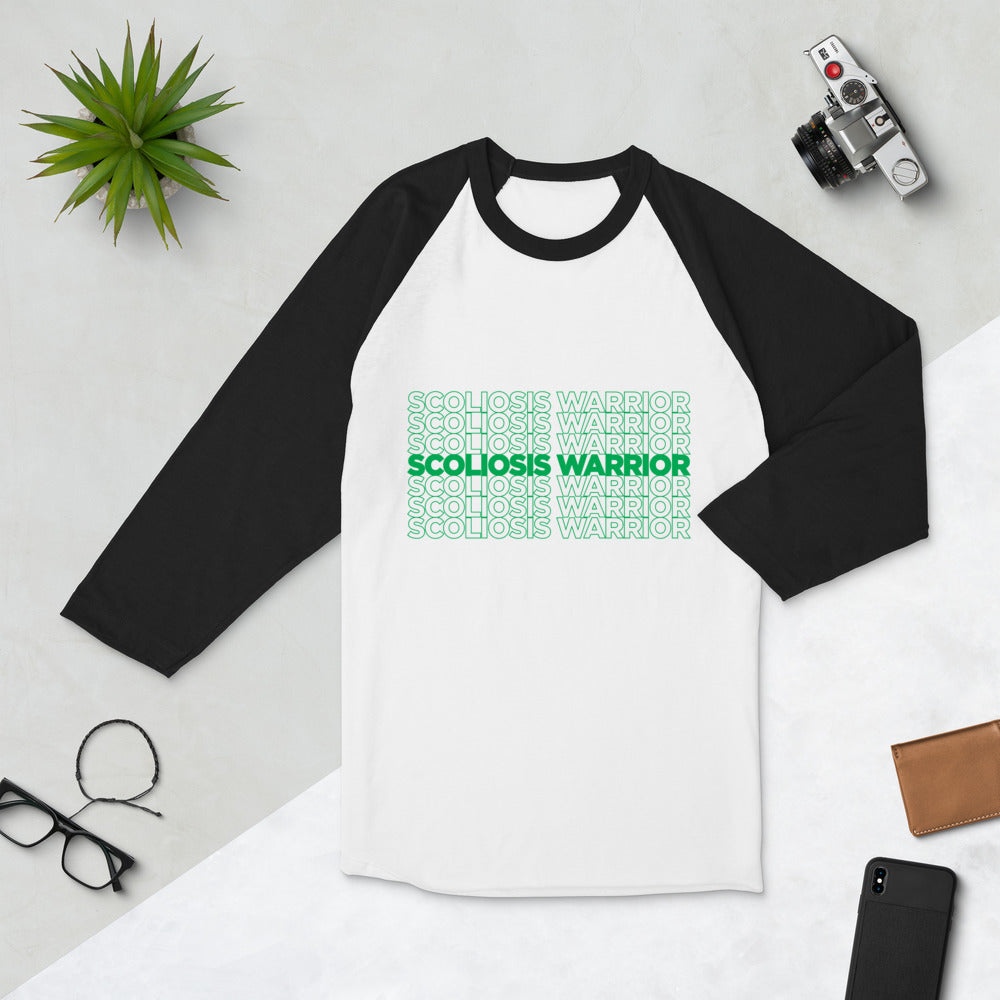 Scoliosis Repeating 3/4 Shirt
