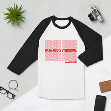 Load image into Gallery viewer, Raynaud&#39;s Syndrome Repeating 3/4 Shirt