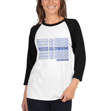 Load image into Gallery viewer, Restless Leg Syndrome Repeating 3/4 Shirt