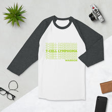Load image into Gallery viewer, T-Cell Lymphoma Repeating 3/4 Shirt