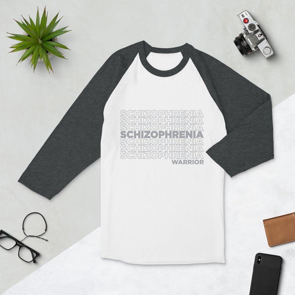 Schizophrenia Repeating 3/4 Shirt