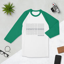 Load image into Gallery viewer, Schizoaffective Disorder Repeating 3/4 Shirt