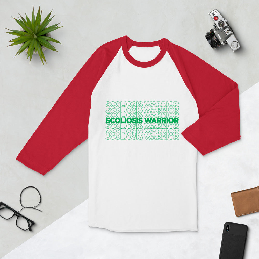 Scoliosis Repeating 3/4 Shirt