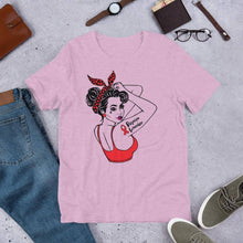 Load image into Gallery viewer, Rosacea Pinup Warrior Shirt